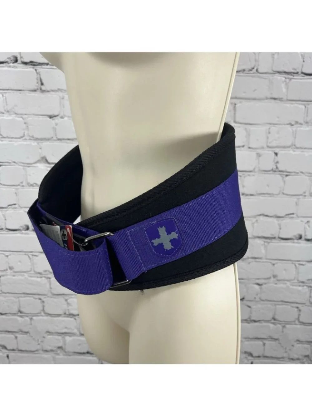 NWT Harbinger Purple Black Womens 5” Foam Padded Core Support Belt Lifting M